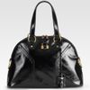 Yves Saint Laurent Patent Leather Muse Bag in Black - Lyst