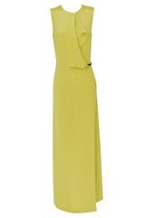 3.1 Phillip Lim Slit Silk Gown with Belted Waist