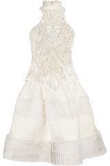 Alexander McQueen Hand-embroidered Silk-chiffon Dress