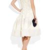 Alexander Mcqueen Handembroidered Silkchiffon Dress in White - Lyst
