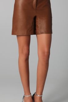 Cushnie Et Ochs Leather Shorts - Lyst