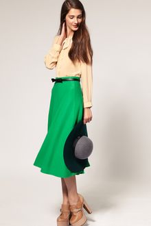 ASOS Collection Asos Midi Skirt with Full Swing Hem - Lyst