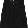 Duffy Cableknit Wool and Cashmereblend Sweater in Black - Lyst