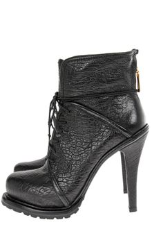 Elizabeth And James Leather Lace-up Booties - Lyst