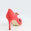 Manolo Blahnik Suede Mary Jane Tstrap Point Toe Pumps in Pink (coral) - Lyst