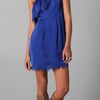 Rebecca Taylor Eyelash One Shoulder Dress in Blue (cobalt) - Lyst