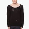 Mcq By Alexander Mcqueen Distressed Laddered Sweater in Black for Men - Lyst