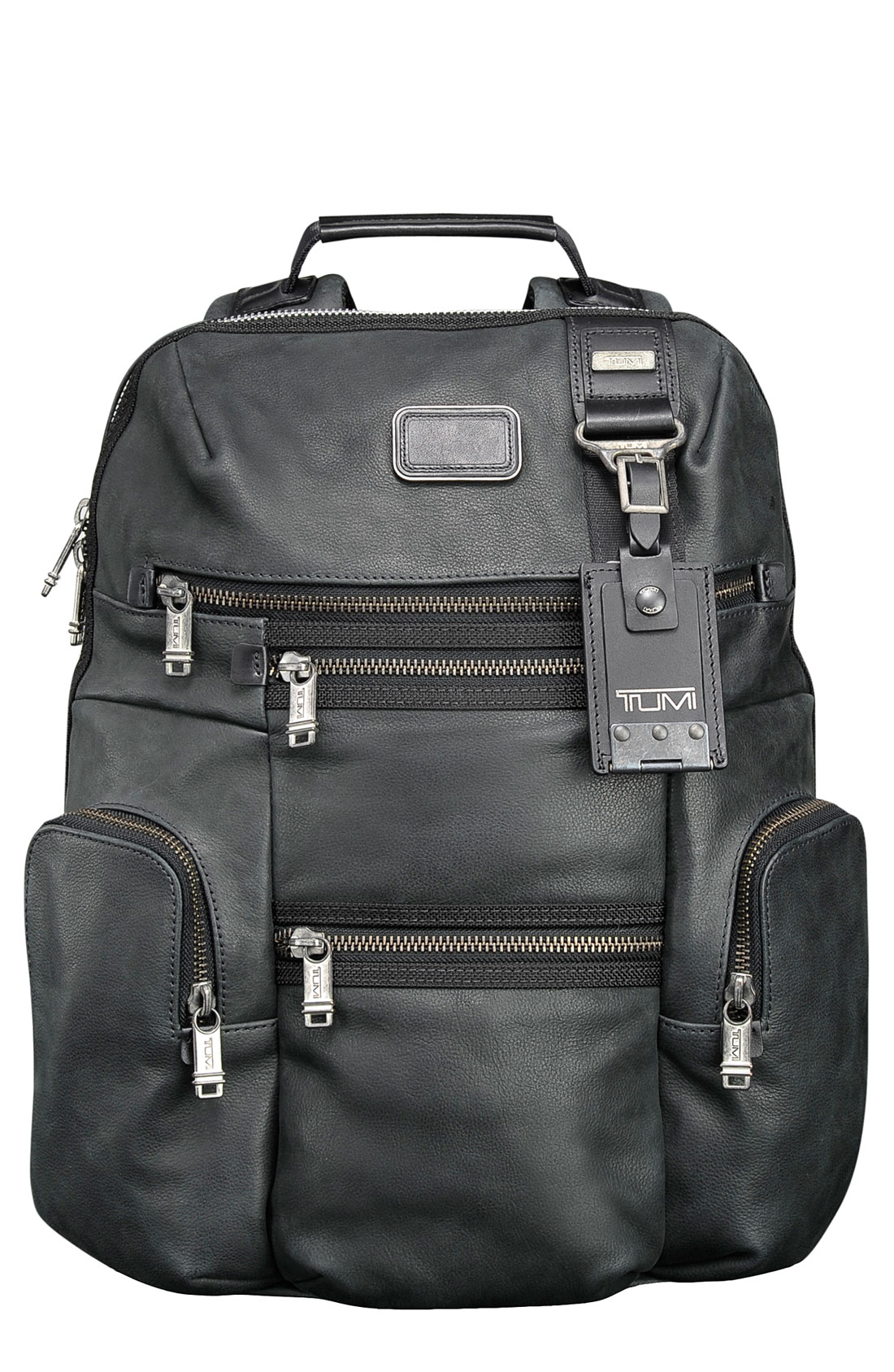 Tumi Knox Leather Backpack in Black | Lyst