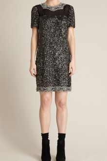 Adam Lippes Paillette Embellished T-shirt Dress - Lyst