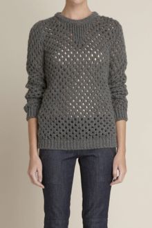 Adam Lippes Chunky Wool Sweater - Lyst