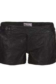 AllSaints Marcelle Leather Shorts - Lyst