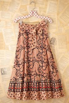 Free People Vintage Printed Wrap Skirt - Lyst