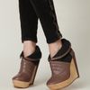 Free People Charmene Platform in Brown (taupe / grey) - Lyst