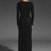 Rachel Pally Long Sleeve T Shirt Maxi in Black - Lyst