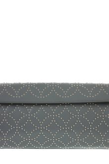 Alaïa Grey Leather Clutch - Lyst