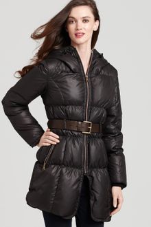 Andrew Marc Down Belted Coat - Lyst