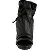 Balenciaga Black Pebbled Leather Open Toe Ankle Boots in Black - Lyst