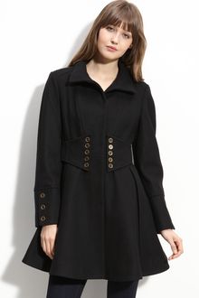 Betsey Johnson Military Style Coat - Lyst
