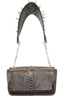 Christian Louboutin Artemis Bow Python Shoulder Bag - Lyst