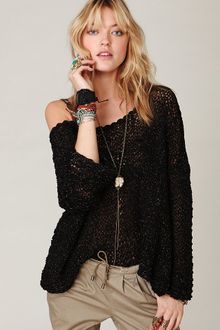 Free People Tape Yarn Beach Sweater - Lyst