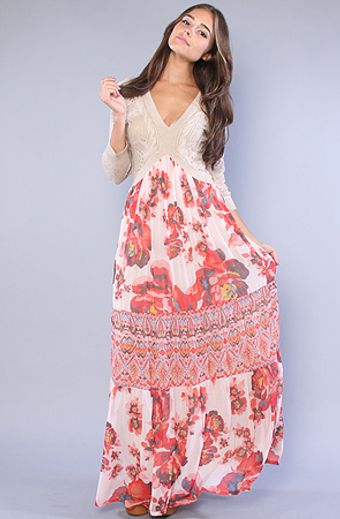 Free People The Ethnic Rose Dress - Lyst