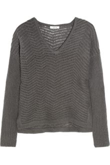 Helmut Lang Open-knit Wool-blend Sweater - Lyst