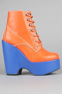 Jeffrey Campbell The Tardy Shoe in Orange and Blue - Lyst