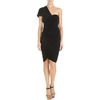 Lanvin Ruched Dress in Black - Lyst