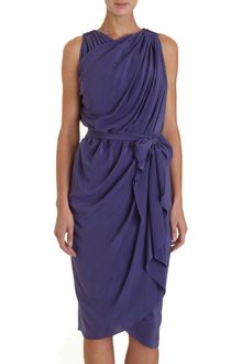 Lanvin Belted Wrap Dress - Lyst