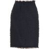Lanvin Tweed Fitted Skirt in Blue (midnight) - Lyst