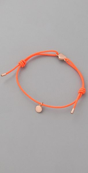 Marc By Marc Jacobs Mini Charm Heart Friendship Bracelet in Pink - Lyst