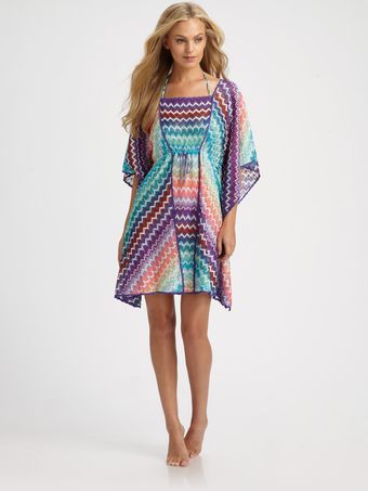 Missoni Chevron Caftan - Lyst