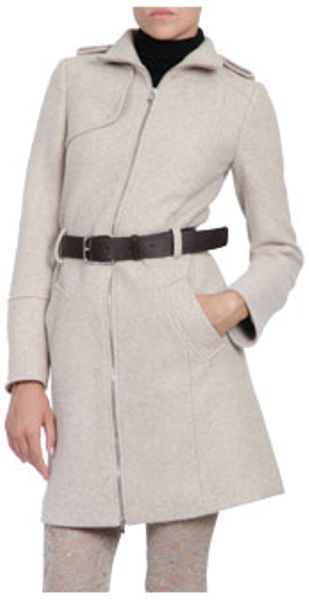 Patrizia Pepe Coat in Beige (light beige) - Lyst