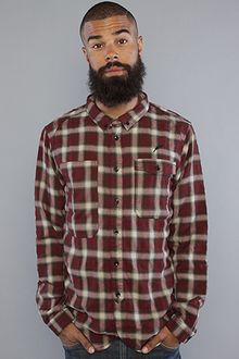 Publish The Magnolia Buttondown Shirt in Maroon - Lyst