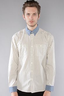 The Scifen Company The Workroom Buttondown Shirt in Natural - Lyst