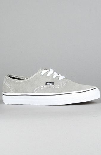 Vans The Authentic Sneaker in Light Gray Suede - Lyst