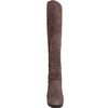 Yves Saint Laurent Taupe Suede Kneehigh Heeled Boots in Brown (taupe) - Lyst