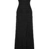Alberta Ferretti Pleated Silkchiffon Dress in Black - Lyst
