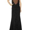 Alberta Ferretti Pleated Silkchiffon Dress in Black - Lyst