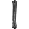 Alberto Fermani Black Leather Flat Tall Boots in Black - Lyst