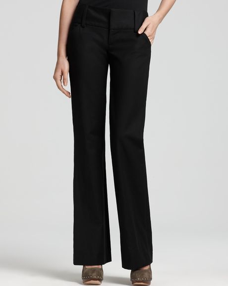 Alice + Olivia Olivia Pants in Black - Lyst