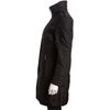 Anne Klein Black Quilted Down Faux Fur Trim Hooded Coat in Black - Lyst