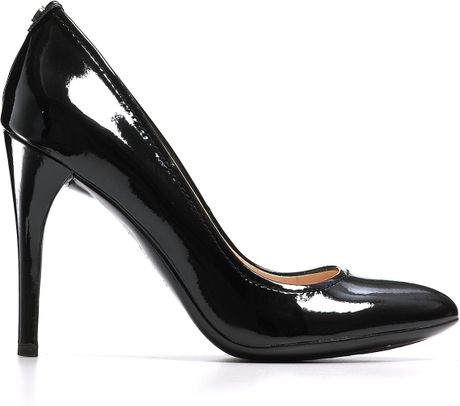 calvin klein black patent shoes