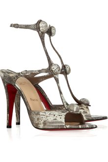Christian Louboutin Spartenvol 100 Lizard Sandals - Lyst