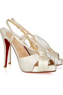 Christian Louboutin Pour Monsieur 120 Satin Sandals - Lyst