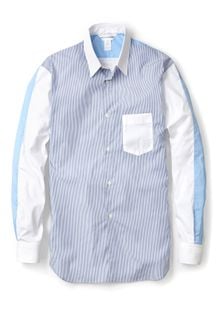 Comme Des Garçons Blue Contrast Sleeve Stripe Shirt - Lyst
