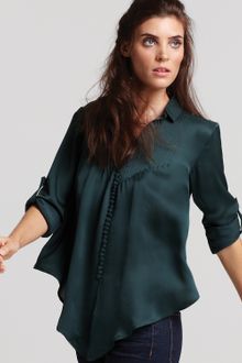 Elizabeth And James Aaliyah Silk Pintucked Blouse - Lyst