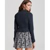 Free People Victorian Lace Overlay Jacket in Blue (midnight) - Lyst