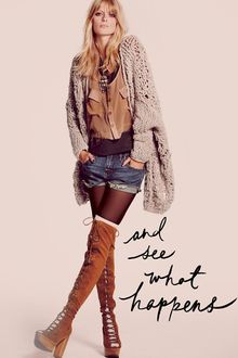 Free People Cashmere Crochet Cardigan - Lyst