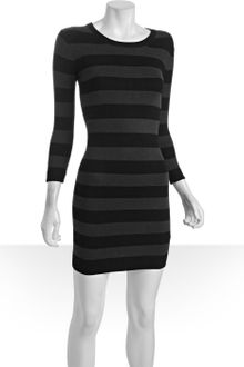 Black  White Striped Dress on Sweater Dress Bambi Striped In White  Winter White Grey    Lyst